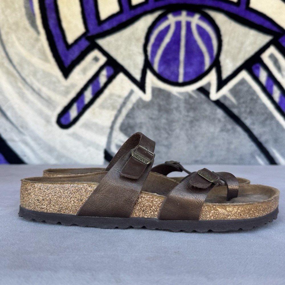 Size 38/W7 - Birkenstock Mayari Golden Brown Birko-Flor - Picture 2 of 8